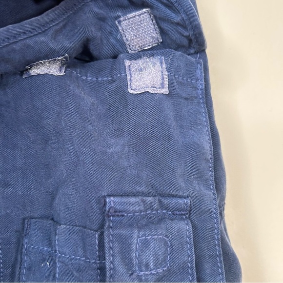 dylan clothing Tencel Cargo Shorts Cuffed and Belted Navy Size 10 - Picture 9 of 9